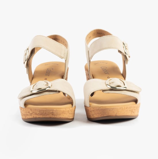 Gabor Fantastica Womens Sandals Oak Suede - Image 4