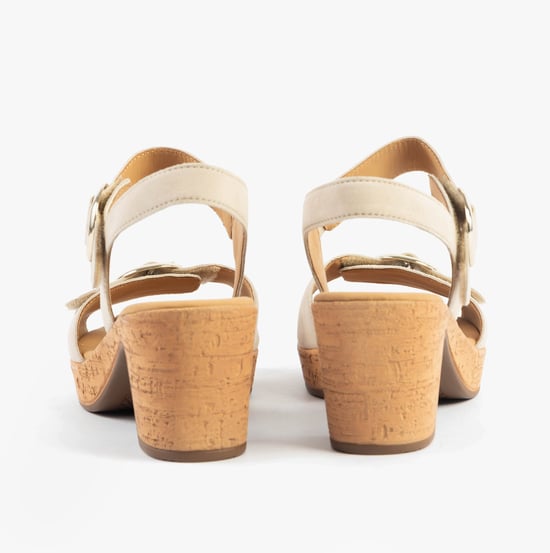 Gabor Fantastica Womens Sandals Oak Suede - Image 5