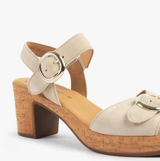 Gabor Fantastica Womens Sandals Oak Suede - Image 6