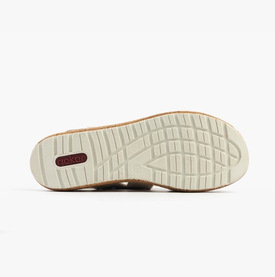 Rieker 62761-90 Womens Sandals Gold - Image 3
