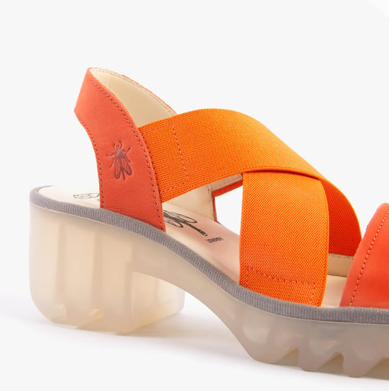 Fly London Taji502fly Womens Sandals Poppy Orange - Image 6