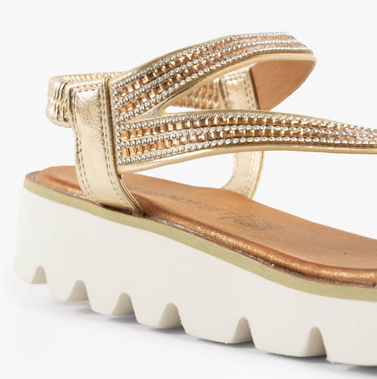 Heavenly Feet Fresco Womens Sandals Gold - Image 6