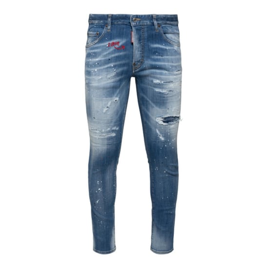 Dsquared2 Mörkblå Skaterjeans - Image 1
