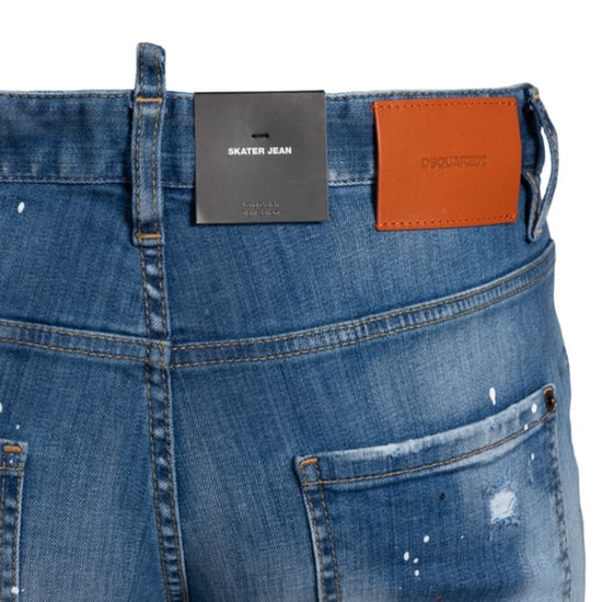 Dsquared2 Mörkblå Skaterjeans - Image 4