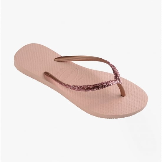Havaianas Hav Slim Glitter Ii Womens Flip Flops Ballet Rose/golden Blush - Image 4
