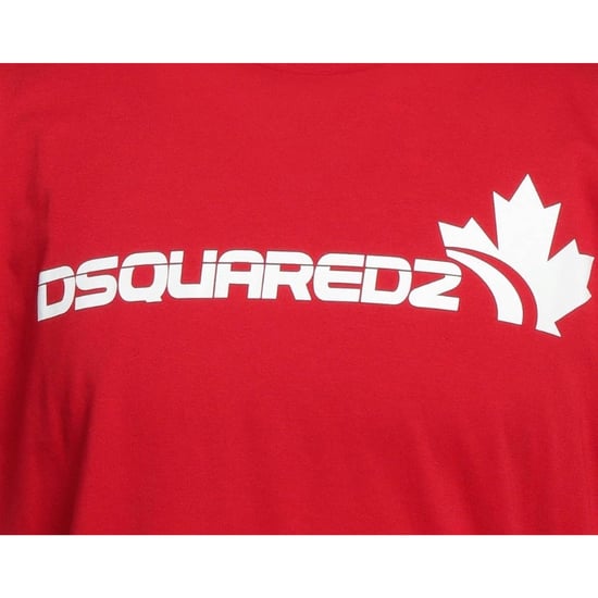 Dsquared2 Wit Maple Leaf Logo Cool Fit Rood T-shirt - Image 4