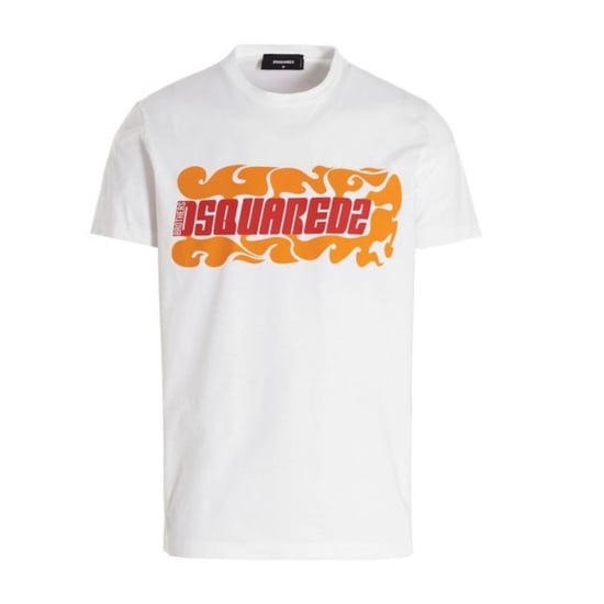 Dsquared2 Flame Logo White T-shirt - Image 1