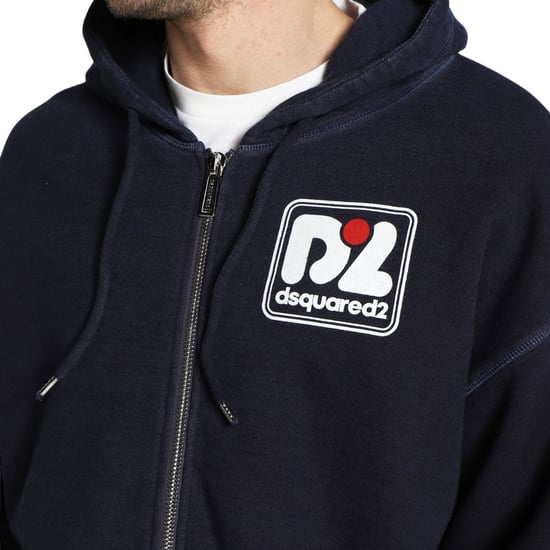 Dsquared2 Hercalina Fit Donkerblauwe Hoodie - Image 5