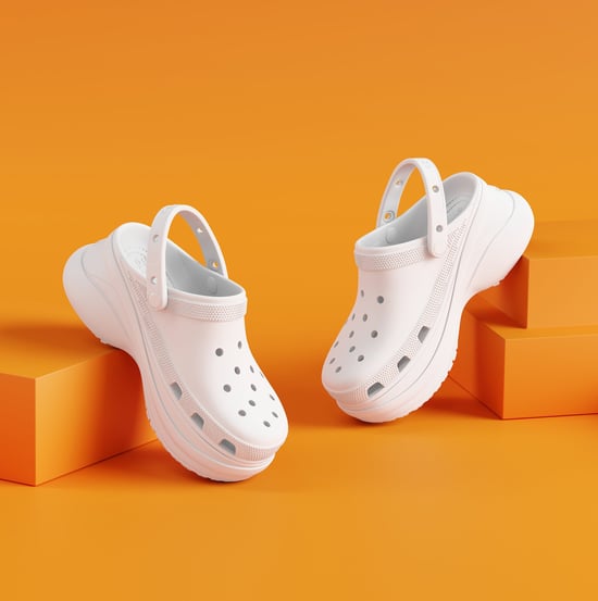 Crocs 206302-100 Classic Bae Womens Clogs White - Image 2