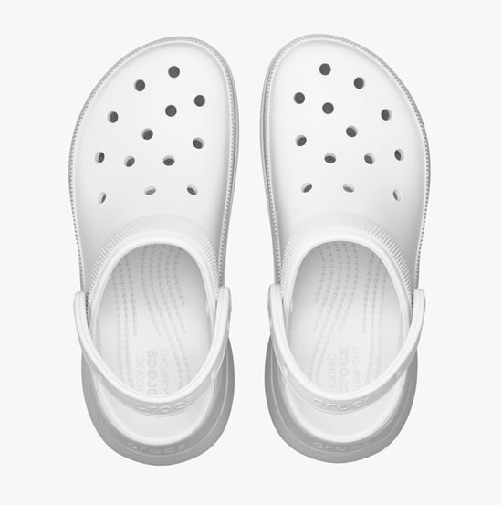 Crocs 206302-100 Classic Bae Womens Clogs White - Image 3