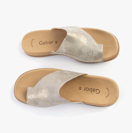 Gabor Lanzarote Womens Sandals Mushroom - Image 2