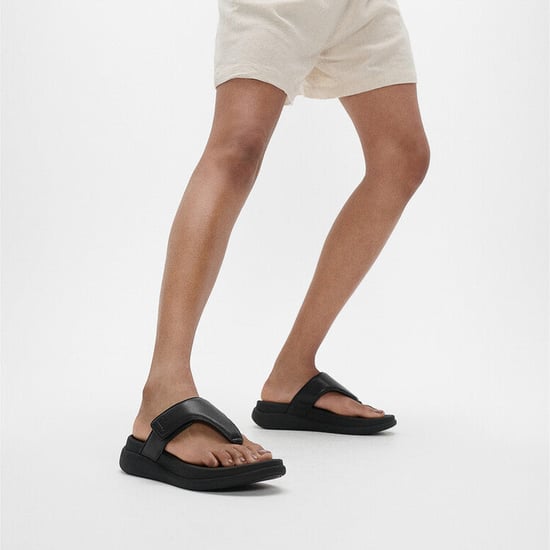 Fitflop F-mode Go Dames Tenenpost Sandalen Volledig Zwart - Image 2