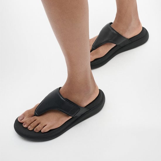 Fitflop F-mode Go Dames Tenenpost Sandalen Volledig Zwart - Image 3