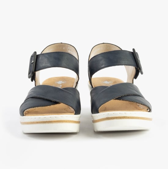 Rieker 67463-14 Womens Sandals Blue - Image 4