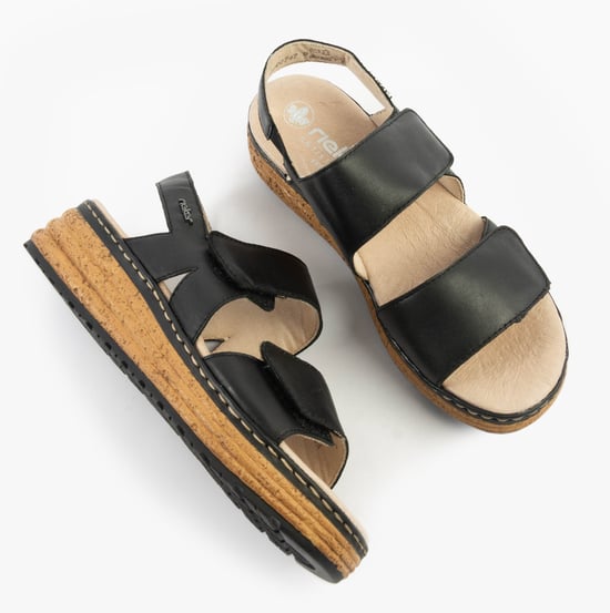 Rieker 62761-00 Womens Sandals Black - Image 2