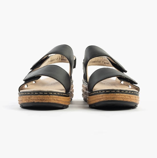 Rieker 62761-00 Womens Sandals Black - Image 4