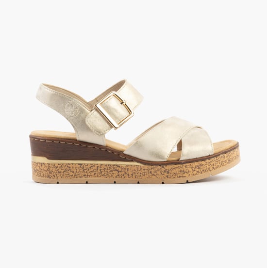Rieker 63795-60 Dames Sandalen Beige - Image 1