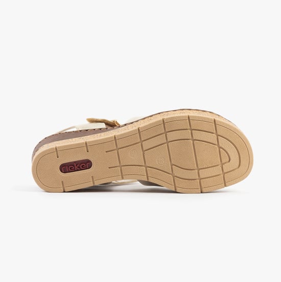 Rieker 63795-60 Dames Sandalen Beige - Image 3