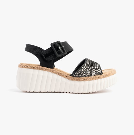 Rieker 69176-00 Womens Sandals Black - Image 1