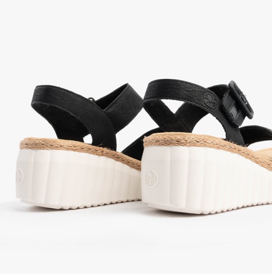 Rieker 69176-00 Womens Sandals Black - Image 5