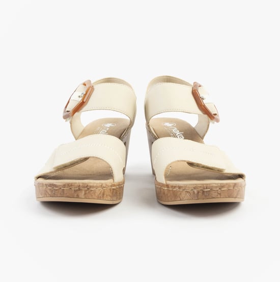 Rieker 66876-60 Womens Sandals Beige - Image 4