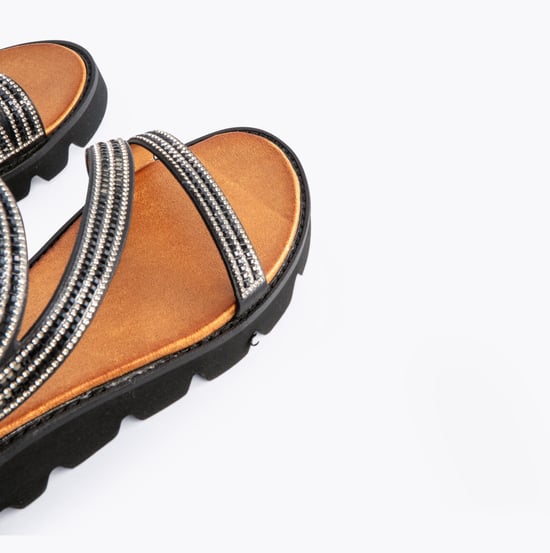 Heavenly Feet Fresco Womens Sandals Black - Image 5