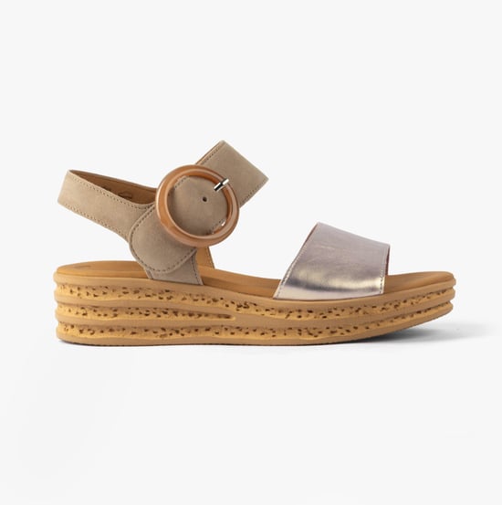 Gabor Andre Womens Sandals Beige - Image 1