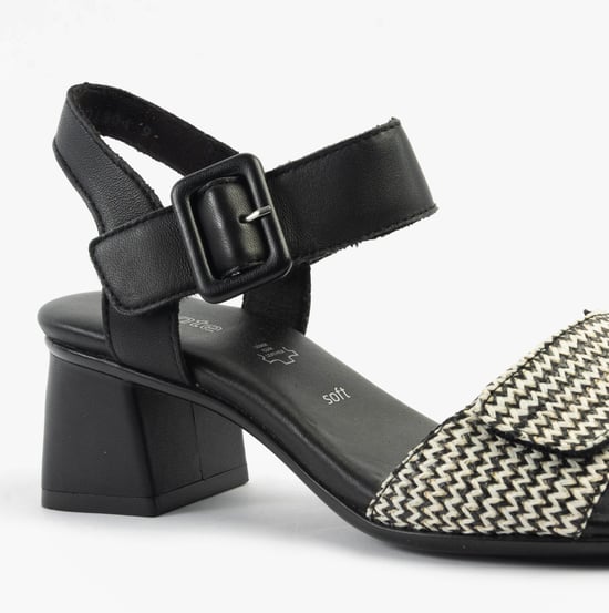 Remonte D1k51-03 Womens Sandals Black Combination - Image 2