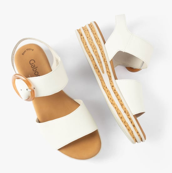 Gabor Andre Womens Sandals Creamy White - Image 3