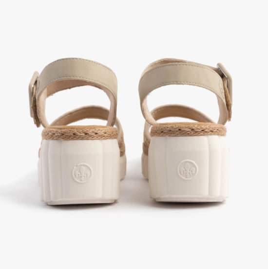 Rieker 69176-62 Womens Sandals Beige - Image 5
