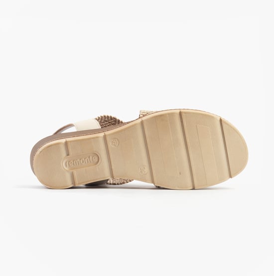 Remonte D2l54-60 Womens Sandals Beige Combination - Image 5