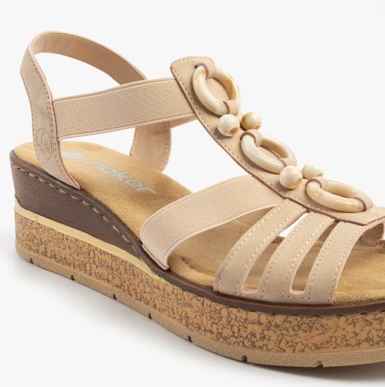 Rieker 63778-31 Womens Sandals Pink - Image 2