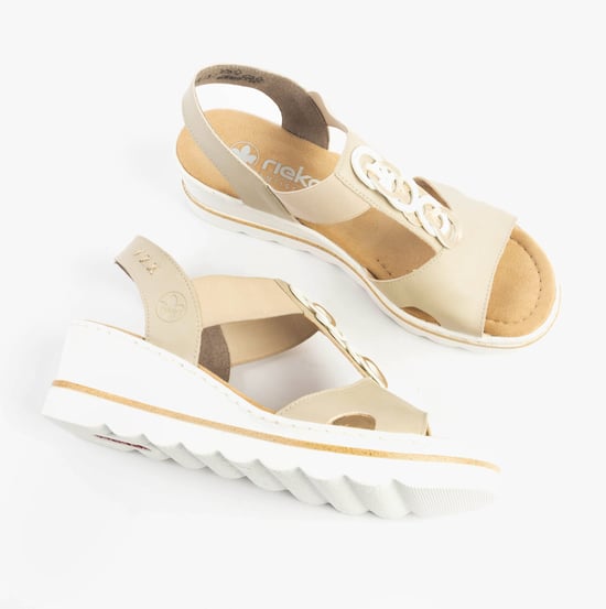 Rieker 67498-62 Dames Sandalen Beige - Image 2