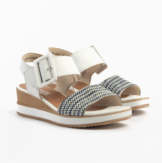 Remonte D6453-80 Womens Sandals White Combination - Image 2