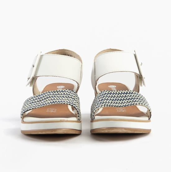 Remonte D6453-80 Womens Sandals White Combination - Image 4