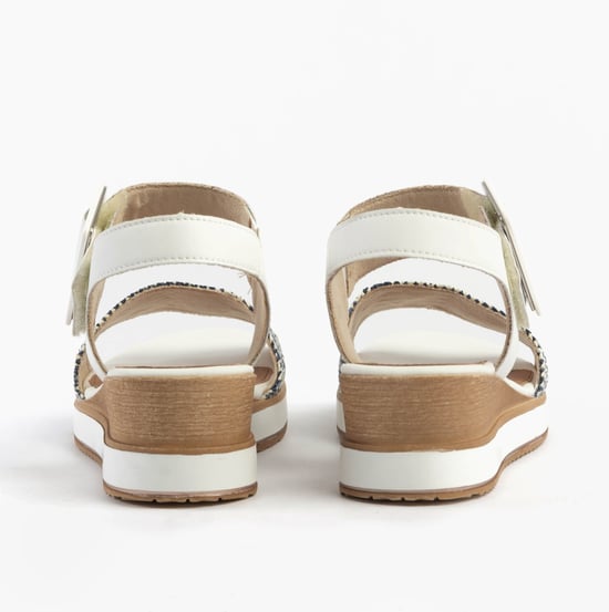 Remonte D6453-80 Womens Sandals White Combination - Image 5