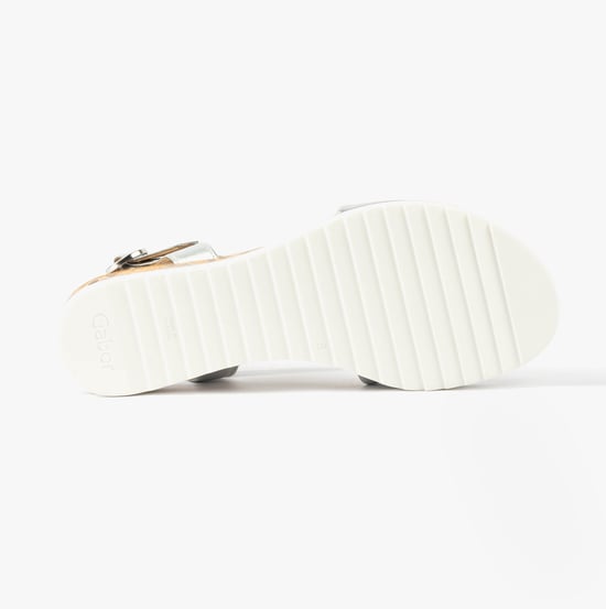 Gabor Rich Womens Sandals Silver - Image 3