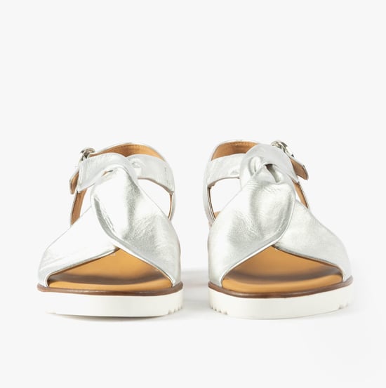 Gabor Rich Womens Sandals Silver - Image 4