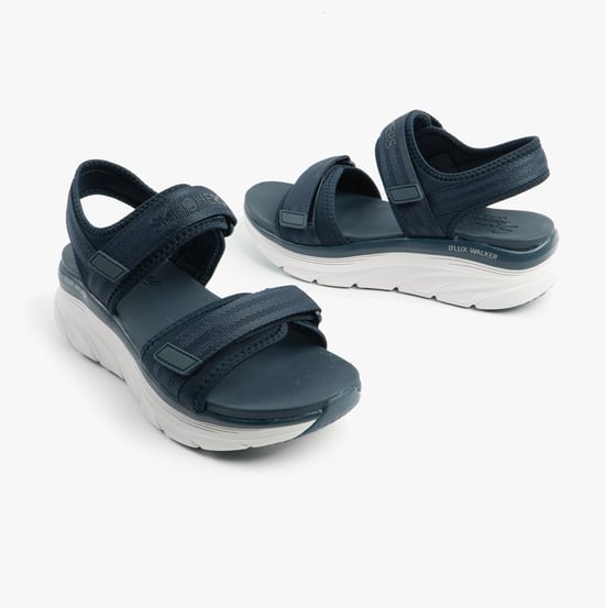 Skechers D'lux Walker - Adored Days Womens Sandals Navy/grey/pink - Image 2
