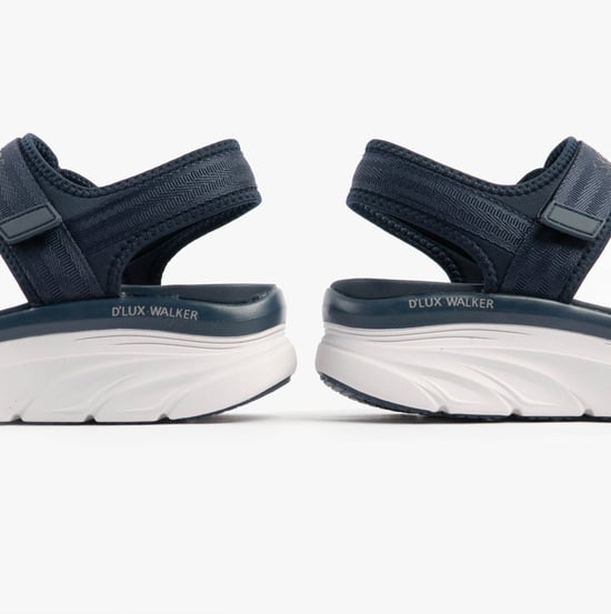 Skechers D'lux Walker - Adored Days Womens Sandals Navy/grey/pink - Image 5