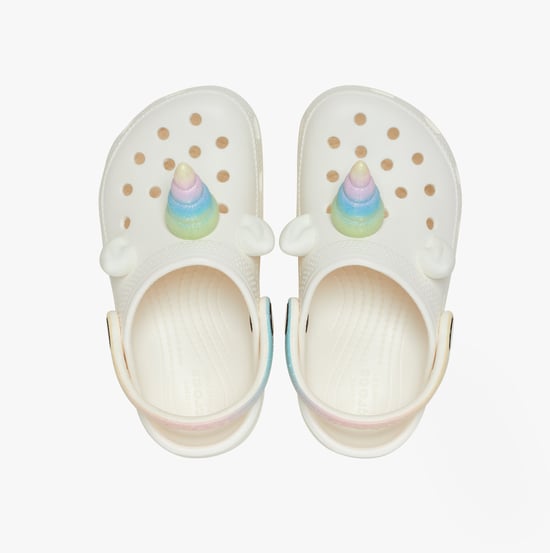 Crocs 209701-0wv Classic Iam Rainbow Unicorn Unisex Kids Clogs Chalk - Image 3