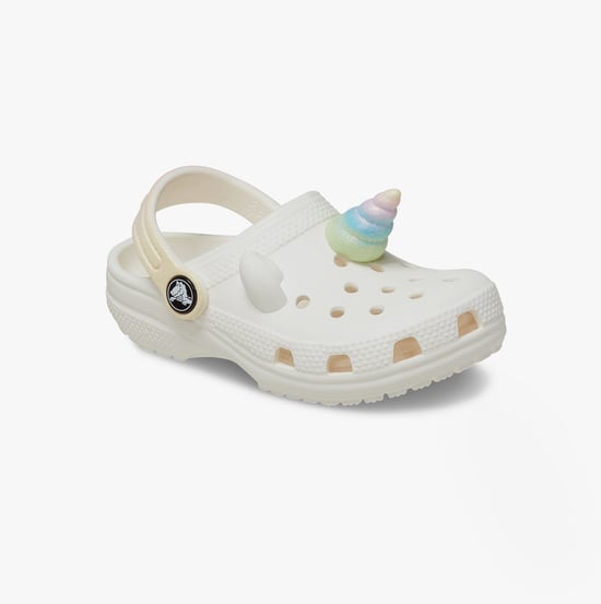 Crocs 209701-0wv Classic Iam Rainbow Unicorn Unisex Kids Clogs Chalk - Image 5