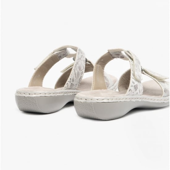 Rieker 659x6-80 Womens Sandals Metallic - Image 6