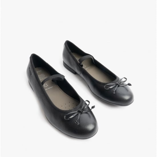 Geox Plie Girls School Shoes Smooth Black - Image 2