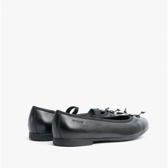 Geox Plie Girls School Shoes Smooth Black - Image 3