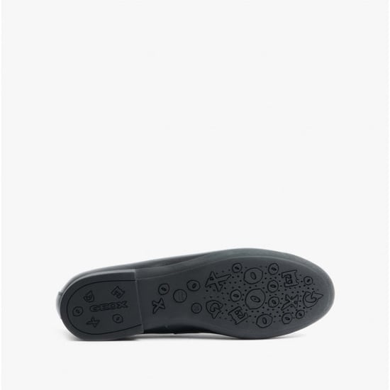 Geox Plie Girls School Shoes Smooth Black - Image 5