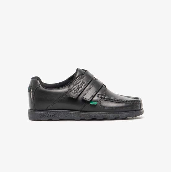 Kickers 114238 Fragma Strap Boys School Shoes Black - Image 1