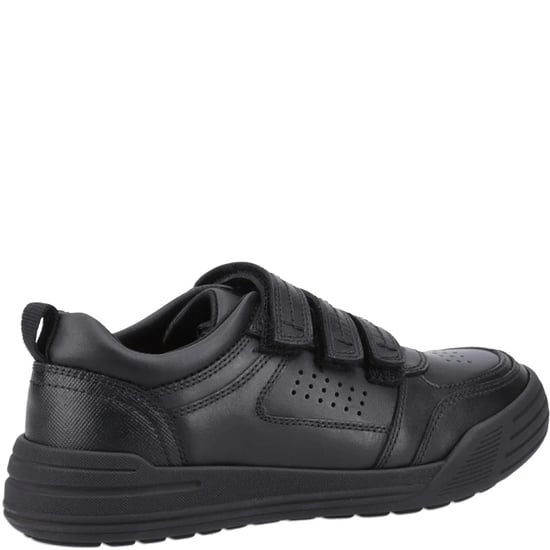Hush Puppies Scott Boys Leather School Shoes Black - Image 2