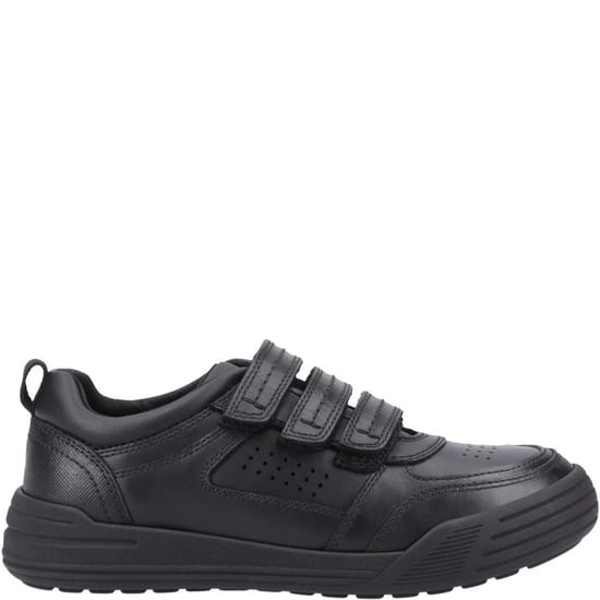 Hush Puppies Scott Boys Leather School Shoes Black - Image 3