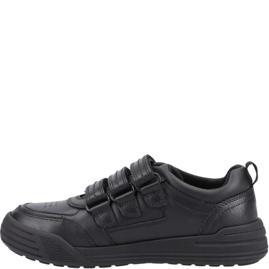 Hush Puppies Scott Boys Leather School Shoes Black - Image 4